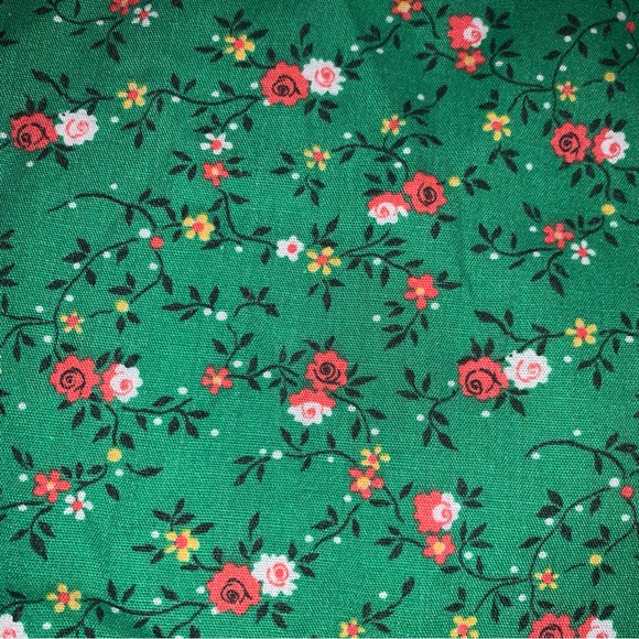 v i n t a g e :: Whimsical Handmade Floral Cottagecore Milkmaid Dress - Picture 9 of 16